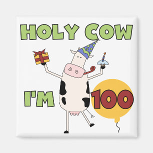 Imã Camiseta e presentes do aniversário da vaca