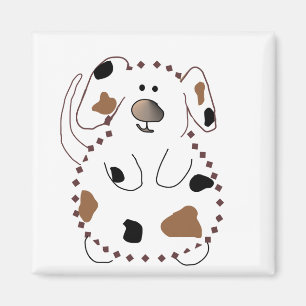Imã Camiseta e presentes do cão dos desenhos animados
