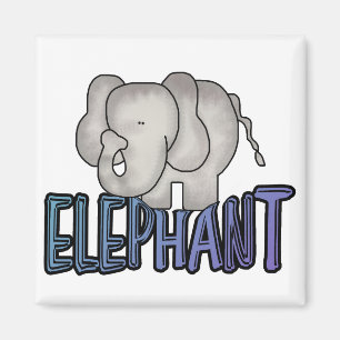 Imã Camiseta e presentes do elefante