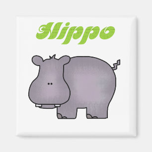 Imã Camiseta e presentes do Hippopotamus