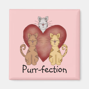 Imã Camiseta e presentes do purr-fection dos gatos