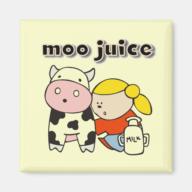 Imã Camiseta e presentes do suco do MOO (Frente)