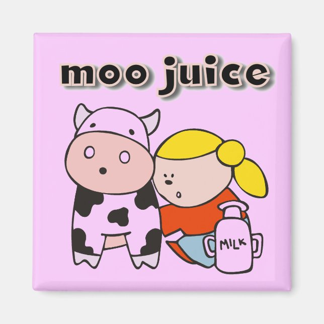 Imã Camiseta e presentes do suco do MOO (Frente)