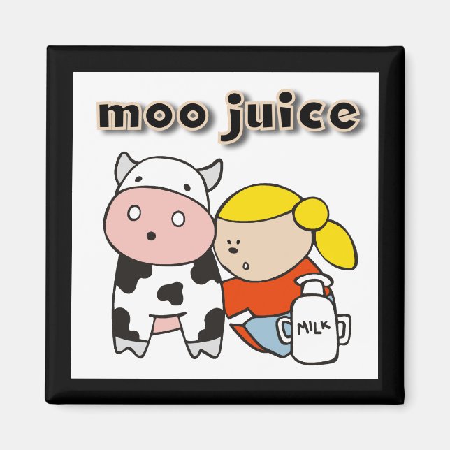Imã Camiseta e presentes do suco do MOO (Frente)