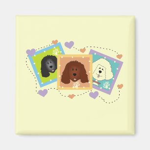 Imã Camiseta e presentes dos retratos do cão