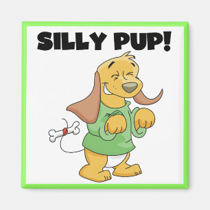 Imã Camiseta e presentes parvos do filhote de cachorro