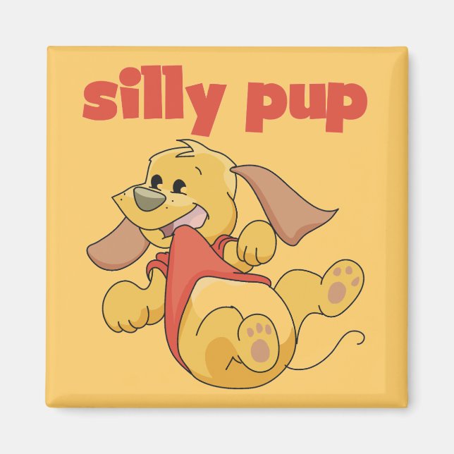 Imã Camiseta e presentes parvos do filhote de cachorro (Frente)