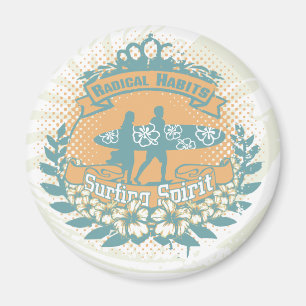 Imã Camiseta e presentes surfando do espírito