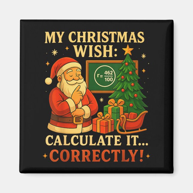 Imã Camiseta Engraçada 67 Natal Matemática 67 Meme – P (Frente)