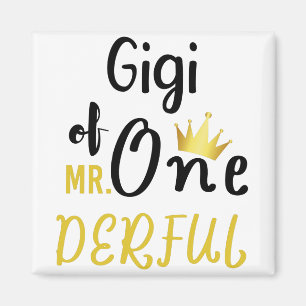 Imã Camiseta engraçada de 1º aniversário da Gigi do MR