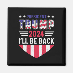 Imã Camiseta engraçada de eleição política Trump Eu se