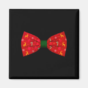 Imã Camiseta engraçada de gravata borboleta de Natal p