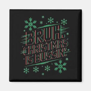 Imã Camiseta engraçada de Natal gíria da Geração Alpha