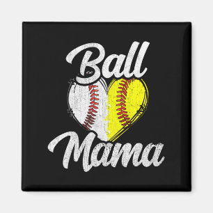 Imã Camiseta Esportiva de Beisebol e Softbol Time da B