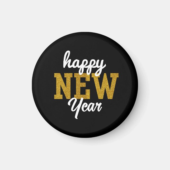 Imã Camiseta Feliz Ano Novo (Frente)
