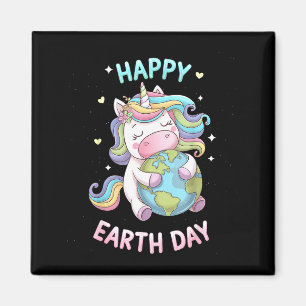 Imã Camiseta feliz dia da terra terra fofa com terra f