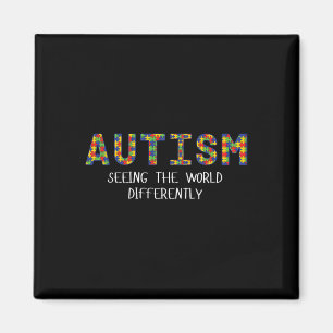 Imã Camiseta Gráfica Autismo Vendo o Mundo Diferente