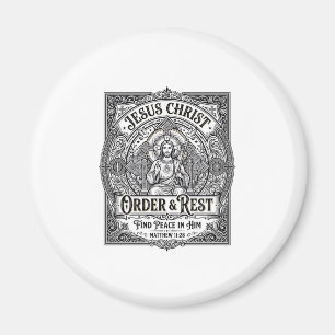 Imã Camiseta Gráfica Cristã Jesus Desembaralha Casa Li