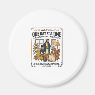 Imã Camiseta Gráfica Jesus Cuidando Pais Idosos Cristã