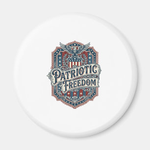 Imã Camiseta Gráfica Vetorial Gospel Country Patriota