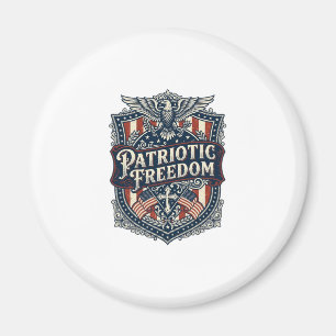 Imã Camiseta Gráfica Vetorial Patriótica Fé Família Li