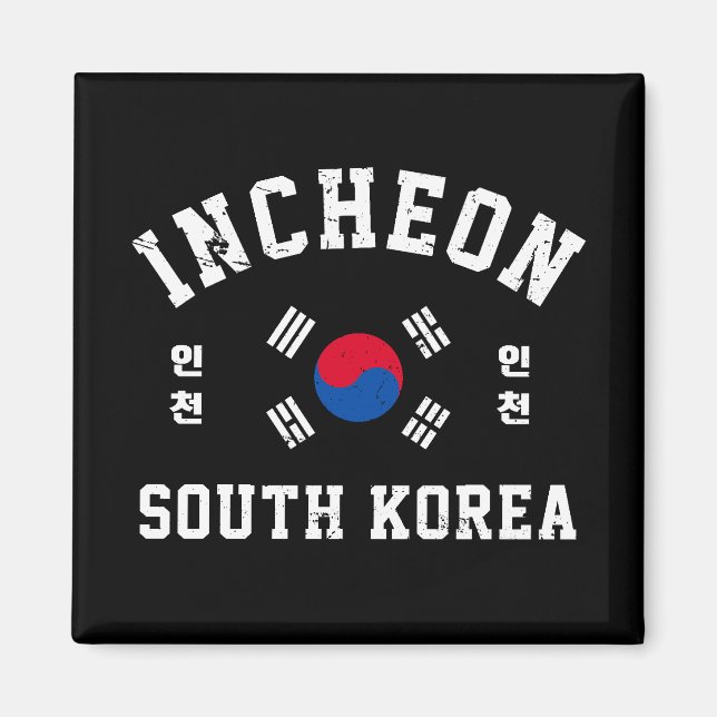 Imã Camiseta Incheon Coreia do Sul (Frente)