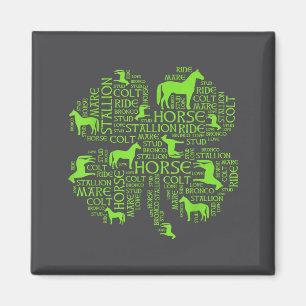 Imã Camiseta Iri do Dia de São Patrício de Cavalo - Ca