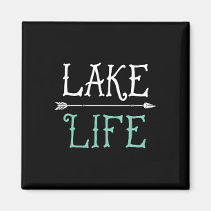 Imã Camiseta Lake Life Pesca Velejando Divertido Ou
