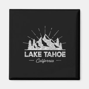 Imã Camiseta Lake Tahoe California Ca Vintage Hiking R