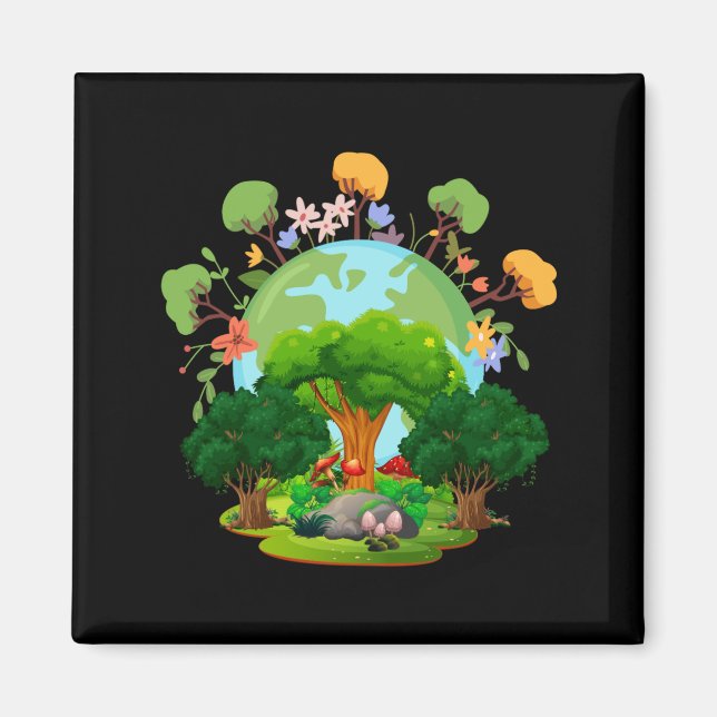 Imã Camiseta Mãe Terra Ame Seu Planeta (Frente)