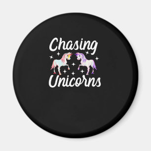Imã Camiseta Mágica de Manga Comprida Chasing Unicorns
