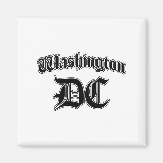 Imã Camiseta Manga Longa Lembrança Washington Dc  (Frente)