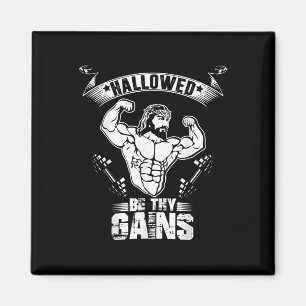 Imã Camiseta Masculina Jesus Musculação - Jesus Engraç
