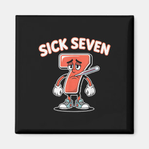 Imã Camiseta Meme Seven Doente Seis Sete Brincadeira D
