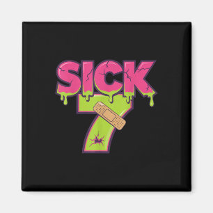 Imã Camiseta Meme Seven Doente Seis Sete Brincadeira D