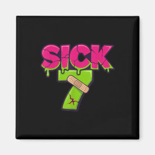 Imã Camiseta Meme Seven Doente Seis Sete Drip Piada Di