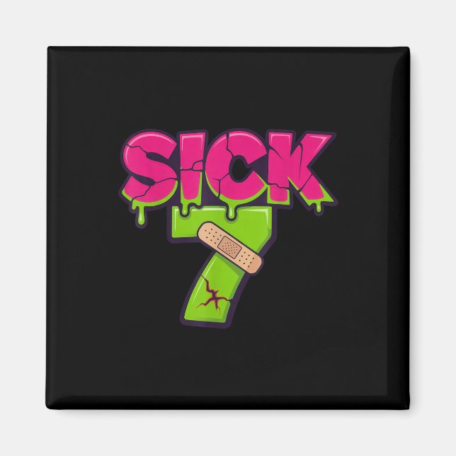 Imã Camiseta Meme Seven Doente Seis Sete Drip Piada Di (Frente)