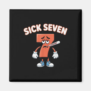 Imã Camiseta Meme Sick Seven Seis Sete Brincadeira de