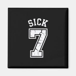 Imã Camiseta Meme Sick Seven Seis Sete Diversão