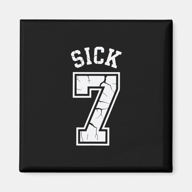 Imã Camiseta Meme Sick Seven Seis Sete Diversão  (Frente)