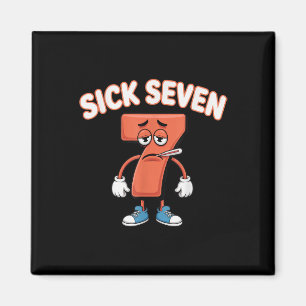 Imã Camiseta Meme Sick Seven Tee Seis Sete Brincadeira