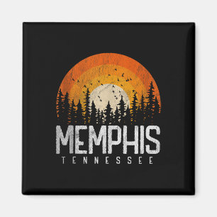 Imã Camiseta Memphis Tennessee Tn Estilo Retrô Vintage