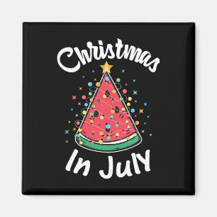 Imã Camiseta Natal Em Julho Melancia Árvore De Natal