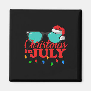 Imã Camiseta Natal Em Julho Solitários Praia Férias De