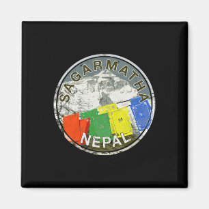 Imã Camiseta Nepal Monte Everest Sagarmatha Montanhism