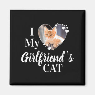 Imã Camiseta Personalizada Com Foto Eu Amo O Gato Da M