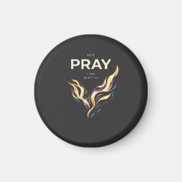 Imã Camiseta PRAY IN SPIRIT – Fé em Energia Abstrata 