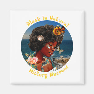 Imã Camiseta Preto Em Museus de História Natural