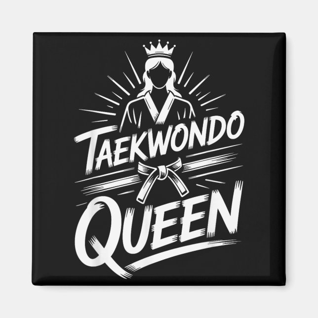 Imã Camiseta Rainha do Taekwondo2 (Frente)
