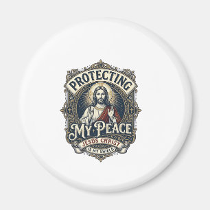 Imã Camiseta Respeito Pela Jesus Limites Fé
